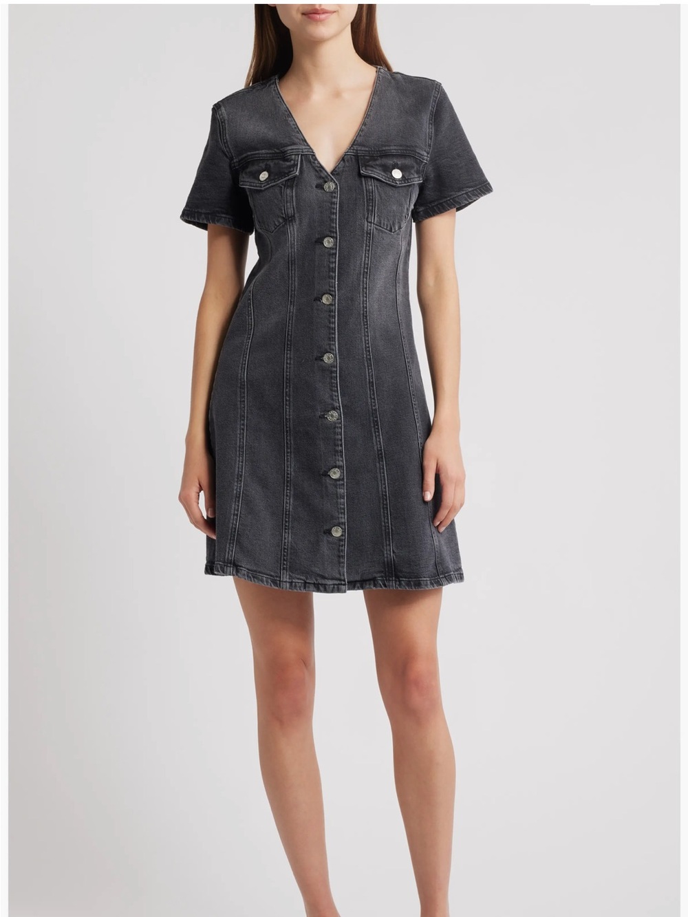 Rails Saratoga Button-Front Mini Dress